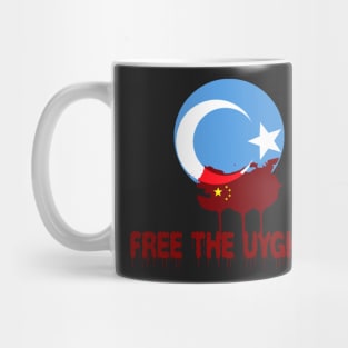 FREE THE UYGHURS SHIRT. Mug